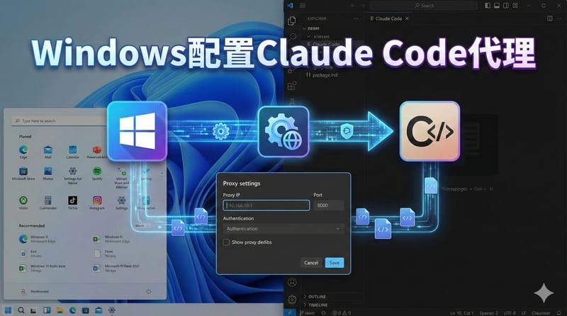 Windows配置Claude Code代理（无额外依赖）